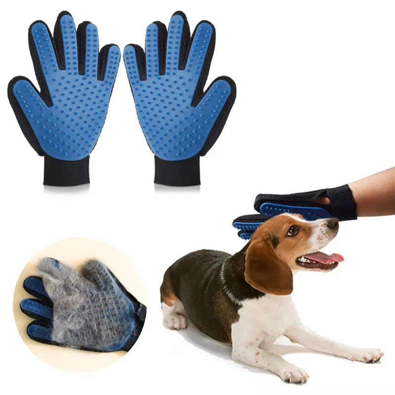 Pet Dog Cleaning Brush Glove Cat Dog Massage Grooming Brush Comb Hair