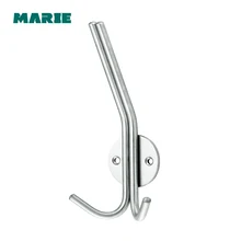 Cheap HK005 Bathroom Towel Wall Hooks Kitchen Stainless Steel Hanger Holder Clothes Hook
