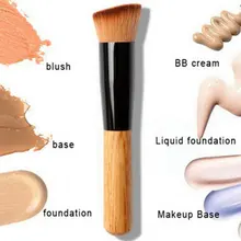 Professional Makeup Brushes Soft Fiber Angled Flat Top Foundation Powder Concealer Blush Brush Cosmetic Tool Accessories