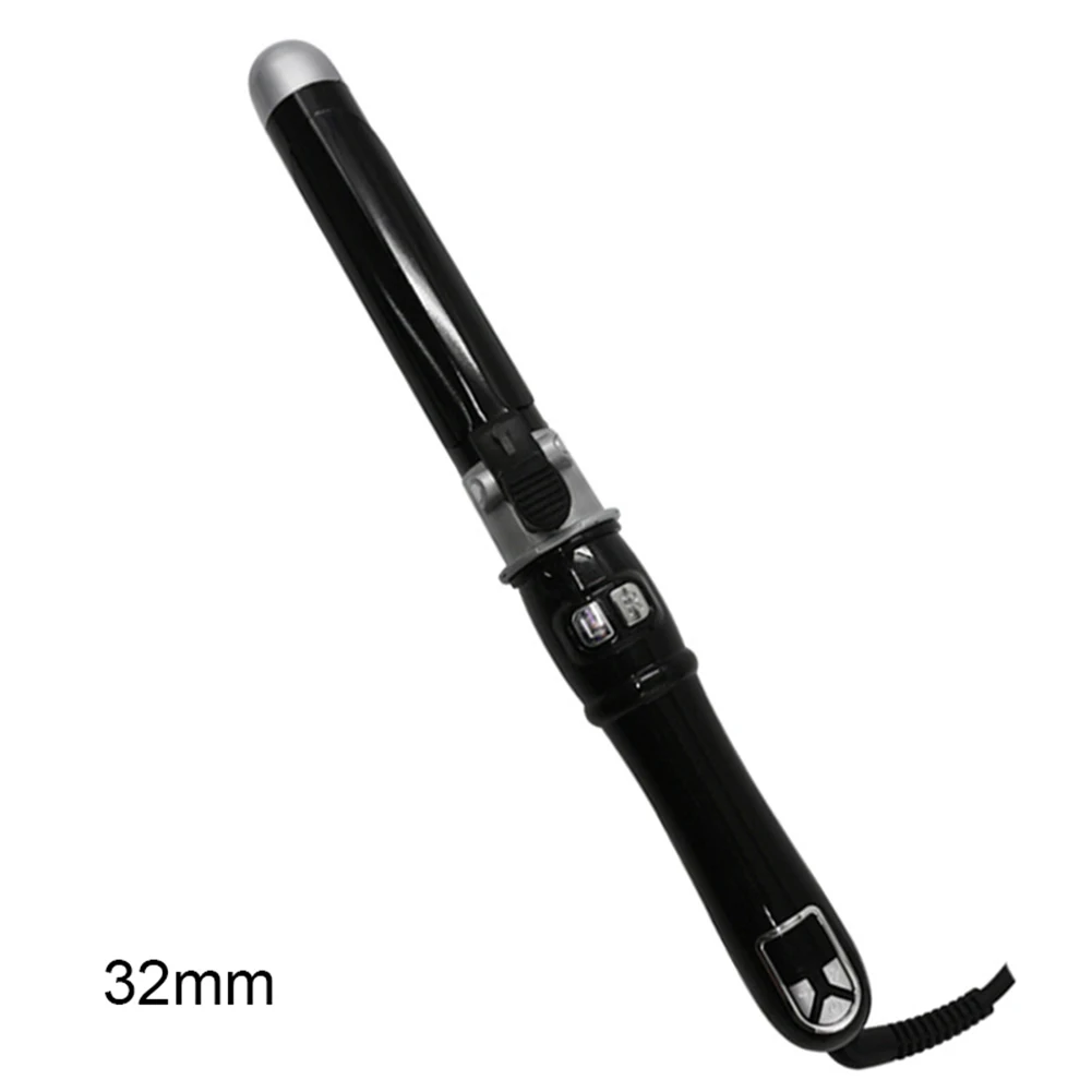 32MM Black 160-220 degC профессиональный Авто вращающийся щипцы для завивки волос палочка инструмент для укладки волос@ ME88 - Цвет: 32MM Black