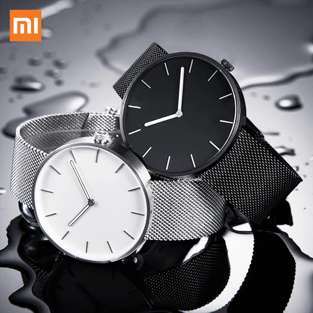 Модные кварцевые часы Xiaomi Mijia TwentySeventeen для мужчин и женщин водонепроницаемость 3