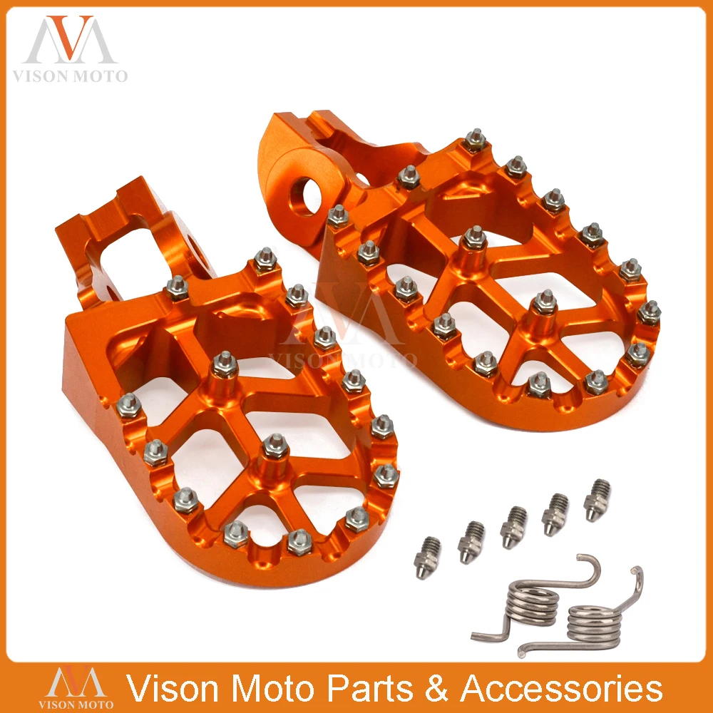 Motorcycle Billet MX Foot Peg Rest Pedal Footpeg For KTM SX SX F EXC EXCF XC XCF XCW 85 125 150