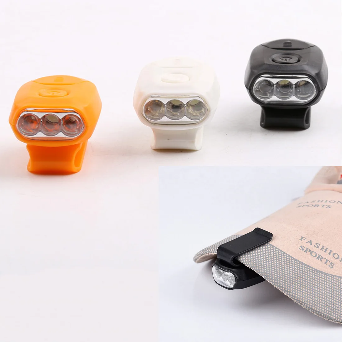 

New 1Pcs Outdoor Lamp 3LED Casquette Baseball Cap Lamp Hat Clip Light Headlight Headlamp For Camping Fishing Hiking Equipment