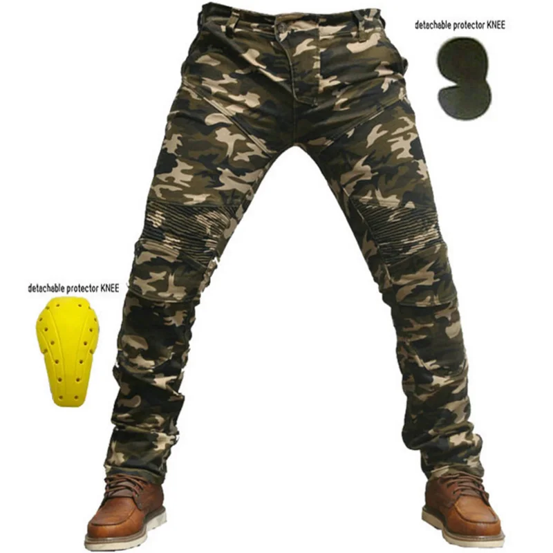 

Motorcycle Trousers Man Protective Jeans Motocross Men's Off-road Outdoor Jean Cycling Pants With Pads hip protectors jeans