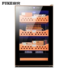 Золотой FK-68C охладитель температуры и влажности кедровая деревянная полка немой влажности регулируемое увлажнение шкафчик электрическая сигара Humidor