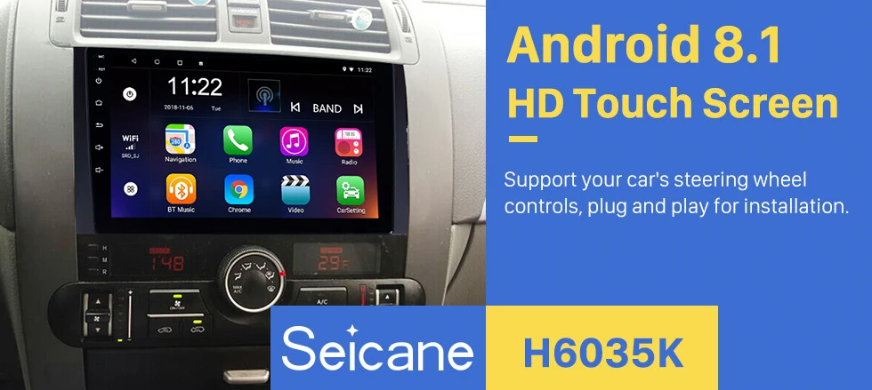 Cheap Seicane Wifi 9" Android 8.1 Touchscreen Car Radio Stereo For 2008-2016 KIA Borrego GPS Navigation Multimedia Player Head Unit 0