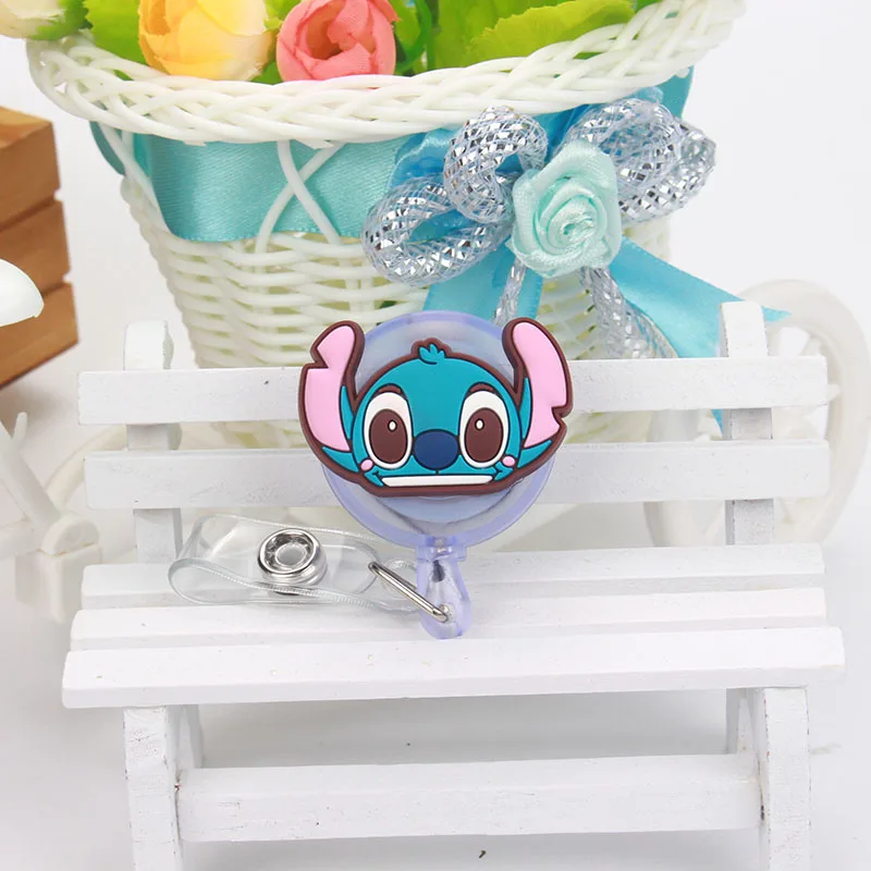 50pcs/lot Nurse Retractable Badge Reel Pull ID Card Holder with Cute Cartoon Character Design - Belt Clip for Hospital, School, and Office image 4