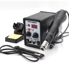 ANSAI 8586 700 Вт ESD паяльная станция СВЕТОДИОДНЫЙ Цифровой паяльник паяльная станция BGA паяльная станция горячий воздушный пистолет сварочный аппарат