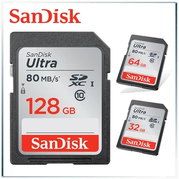

Sandisk Ultra SD Card 64GB 32GB 128GB SDHC SDXC Memory Card USH-I Flash Cards SD Memory For 4k Video Camera By Free Shipping