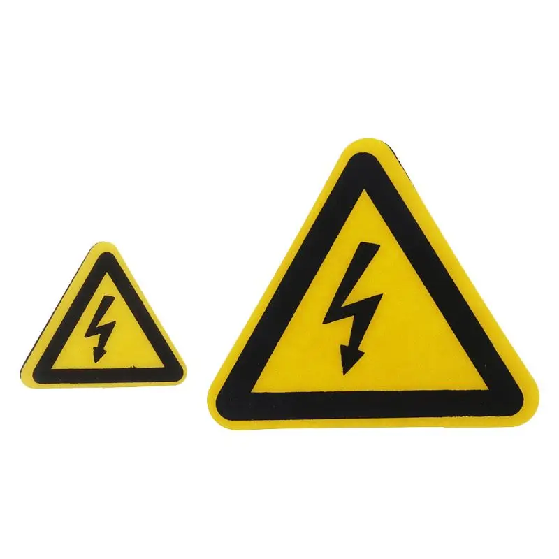 Warning Sticker Adhesive Labels Electrical Shock Hazard Danger Notice Safety 25mm 50mm 100cm PVC Waterproof