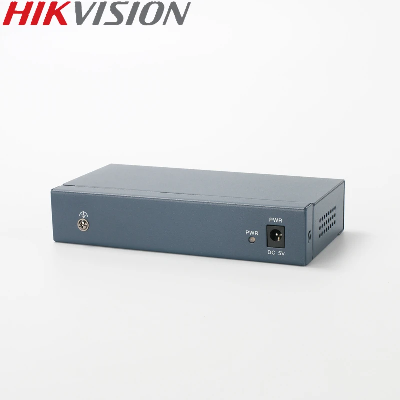 Hikvision DS-3E0108-E Неуправляемый коммутатор без PoE 8 портов 10/100 Мбит/с адаптивный металлический материал для 8-канальный NVR и ip-камер видеонаблюдения