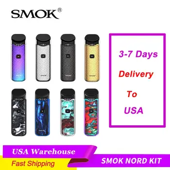 

USA Stock SMOK Nord Vape KIT 1100mAh 3ML Pod system Nord Ceramic Mesh Coil Electronic Cigarette Vaporizer Vaper Vape Pen VS NOVO