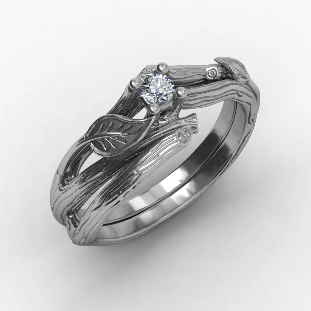 EVBEA Punk Style Ring Wedding Ring Set Silver Punk Rings Jewelry Women