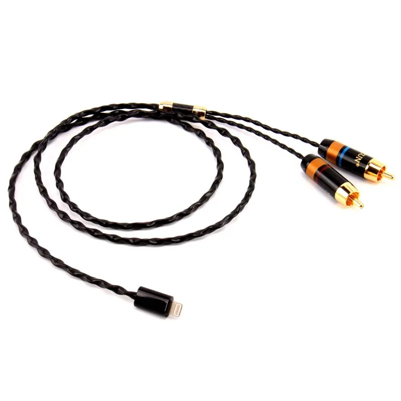 

XIANZUN A pple one-two audio cable turn double lotus head 1 into 2RCA audio audio cable 7/8/x/xs
