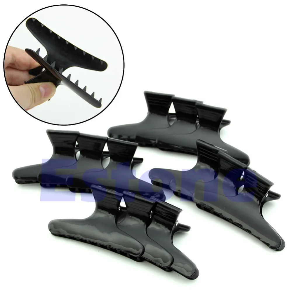 

12Pcs Hairdressing Hairdressers Butterfly Hair Claw Salon Section Clip Clamps