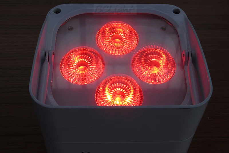 DHL Бесплатная доставка 8xlot беспроводной аккумулятор LED PAR света 4x18 Вт RGBWA uv led