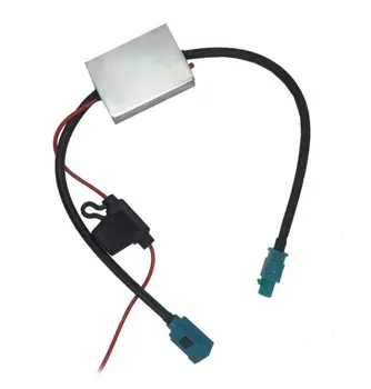 

DC 12-24V Car FM Radio Signal Antenna Amplifier Booster Car Radio Signal Amplifier metal shell for V W