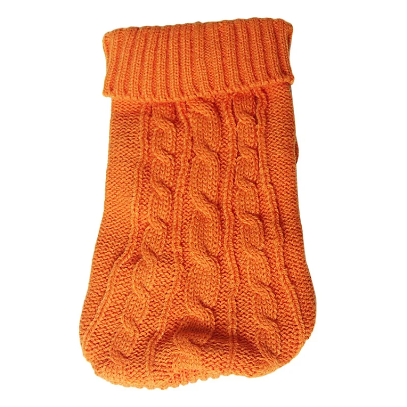 Зимняя теплая одежда Apperal одежда для домашних животных свитер для собаки для кошки вязаный джемпер с капюшоном для щенка куртка - Цвет: orange