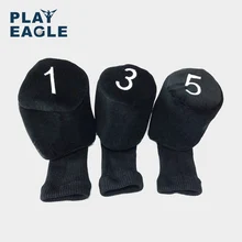 3 шт./компл. трикотажные Pom носок Гольф чехол с деревянным основанием 1 3 5 головных чехлов для гольфа Dirver/фэрвей Гольф Клубные головные уборы аксессуары