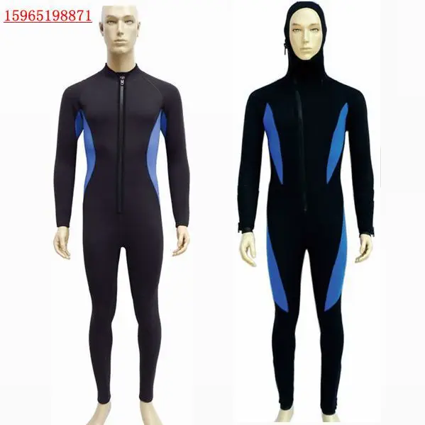 

warm diving suit 5mm thick wetsuit men lead upstream clothes winter hat sets swimsuit surf clothing