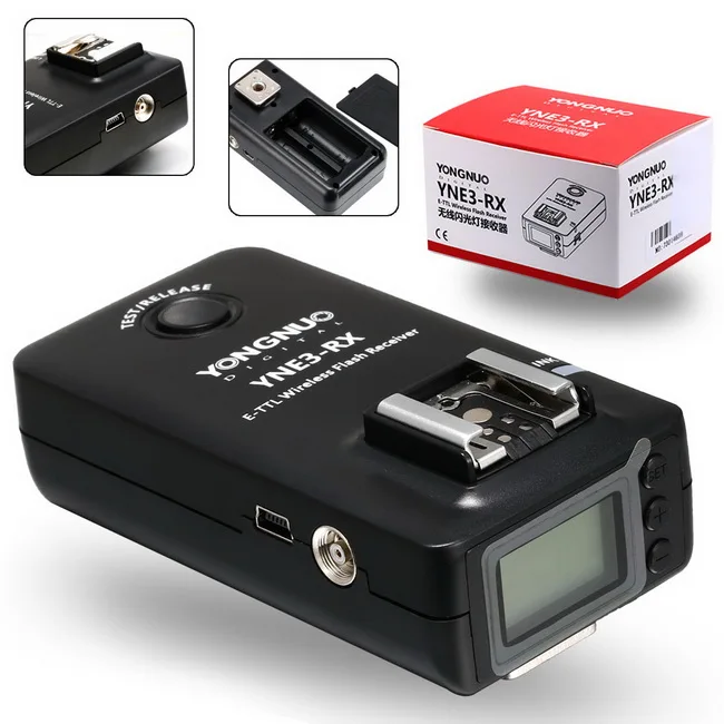 Yongnuo YN-E3-RX E-TTL Wireless Flash Receiver for YONGNUO YN568EX II,YN565EX II YN600EX-RT,YNE3-RX for Canon 580EX II 600EX-RT Yongnuo YN-E3-RX E-TTL Wireless Flash Receiver for YONGNUO YN568EX II,YN565EX II YN600EX-RT,YNE3-RX for Canon 580EX II 600EX-RT