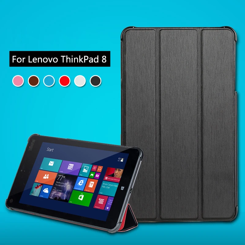 

For Lenovo Thinkpad 8 8.3" Tablet Luxury PU Leather Case Thinkpad8 Stand Cover Protective Shell