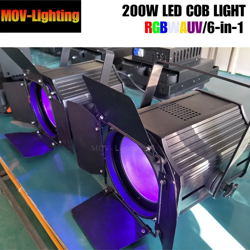 200 Вт COB Par Light RGBWAUV студийная театральная шайба DMX сценические огни