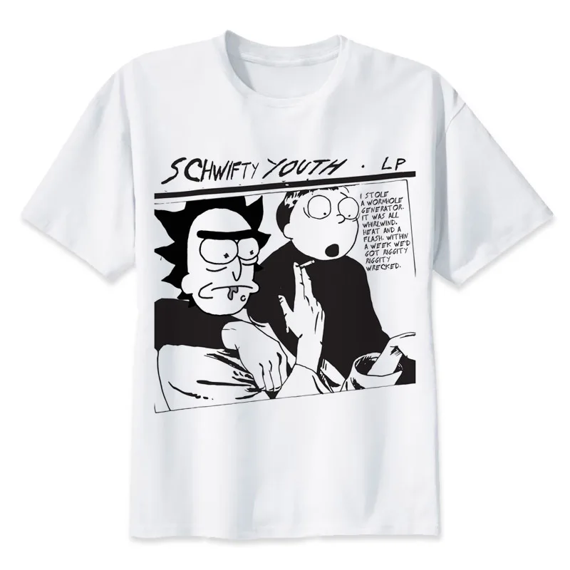 

Rick And Morty Schwifty T-Shirt 2018 Summer fashion tshirt casual white print t shirt for male comfortable boy top tees mmr2209