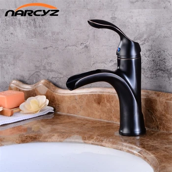 

Free Shipping New design antique brass faucet Brushed nickel bathroom faucet black and chrome basin tap B507