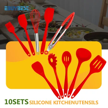

Non-Stick Kitchen Cooking Utensils Silicone Heat Resistant Kitchenware Cookie Pastry Cake Baking Tool Cooking Tool Sets