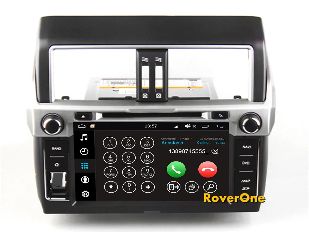 Top RoverOne Android 8.0 For Toyota Prado 2014 2015 Car Multimedia Player Radio Stereo DVD GPS Navigation Sat Navi PhoneLink 12