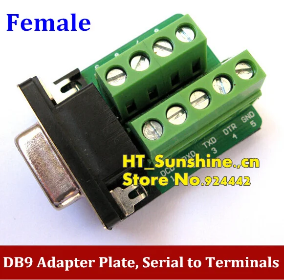 

DB9 adapter plate RS232 adapter female 232 transfer terminals DR9 -free solder 485 serial adapter