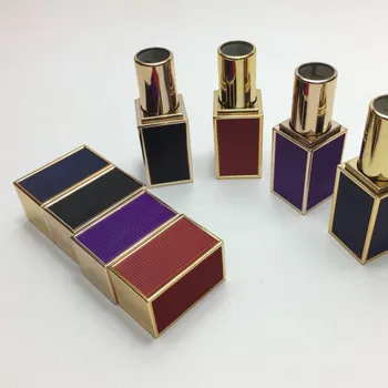 

Square Gold Edge Empty Lipstick Tubes DIY Homemade Lipstick Materials 12.1mm Inner Diameter F20172363