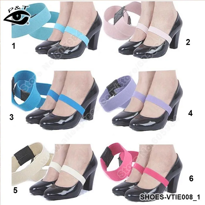 20 pairs/lot Elastic Shoe Laces No slip Solid Shoe Straps / Shoe Band for loose Shoes