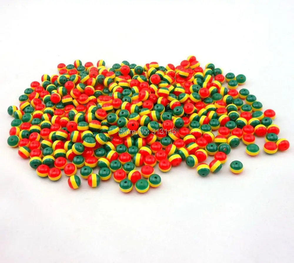 

Wholesale 100pc Round Sphere DIY Loose Spacer Ball Rasta Beads for Handmade Beading Bracelet Necklace Jewelry Making 6/8/10/12mm