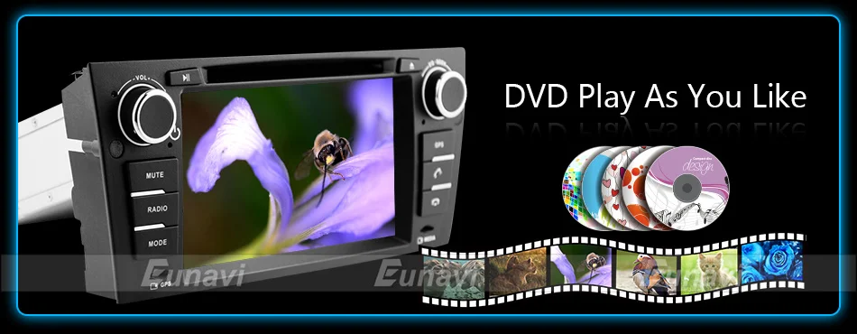 Eunavi " Android 9 автомобильный DVD мультимедийный плеер для 3 серии BMW E90 E91 E92 E93 318 320 325 автомобильный Радио gps navi 1024*600 wifi dsp