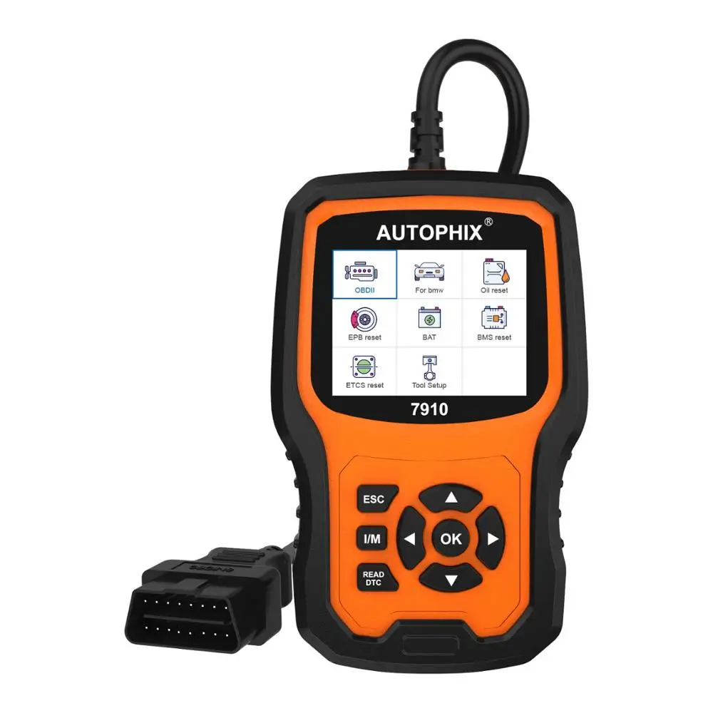 Autophix 7910 OBD2 сканер Диагностический Авто полная система ABS/Подушка безопасности/SAS/EPB Сброс для BMW/Mini/Rolls Royce Автомобильный сканер - Цвет: Autophix 7910