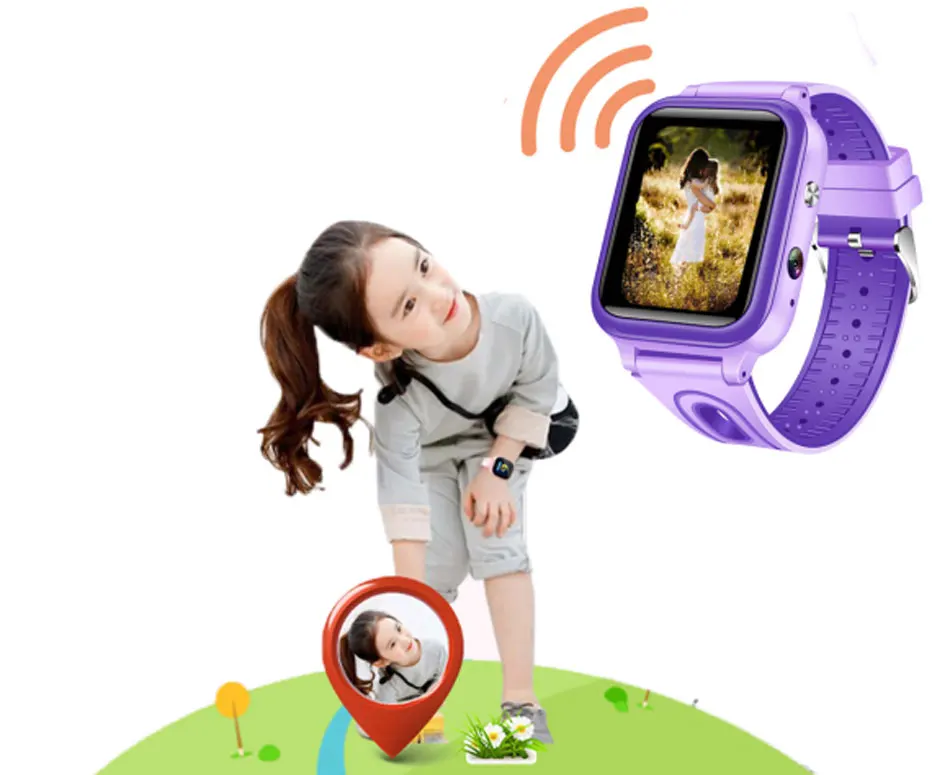SALFRESA L60 Children Smart Watch Waterproof IP67 Color Touch Screen 1.33'' Baby Safety Kids AGPS LBS Smart Bracelet for Child-14