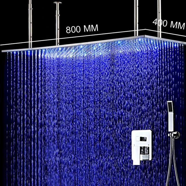 Buy Rain Shower Set Luxury Ceiling Large Rainfall