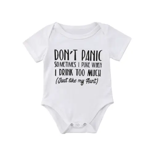 

Newborn Infant Baby Boys Girls Cotton Short Sleeve Bodysuit Jumpsuit Clothes Outfits Size 0-18M
