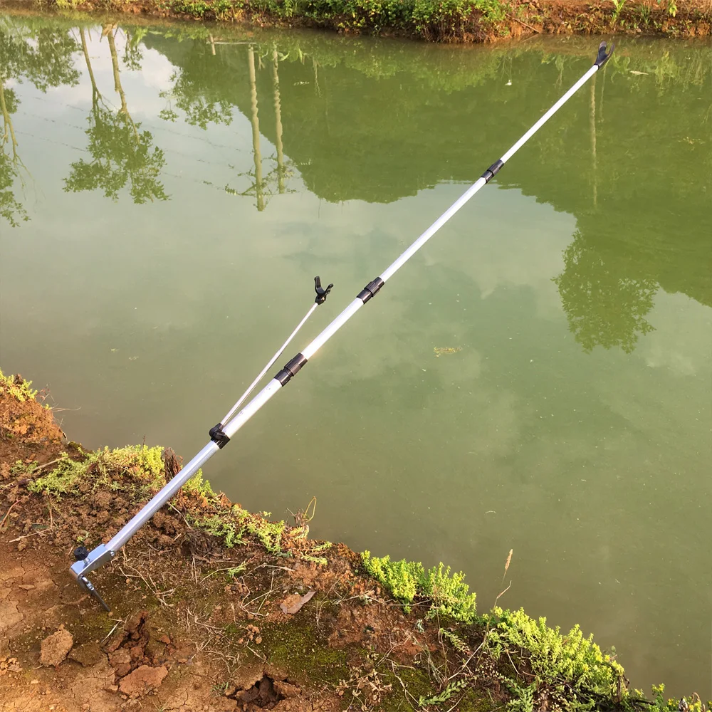 Rotating Fishing Rods Holder Aluminum Alloy Stretch Rod Pole Bracket Holder Fishing Stand