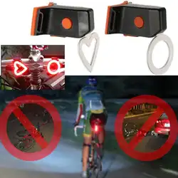 Велоспорт велосипед задний фонарь хвост сзади лампа Предупреждение Light Круглый & Сердце практические