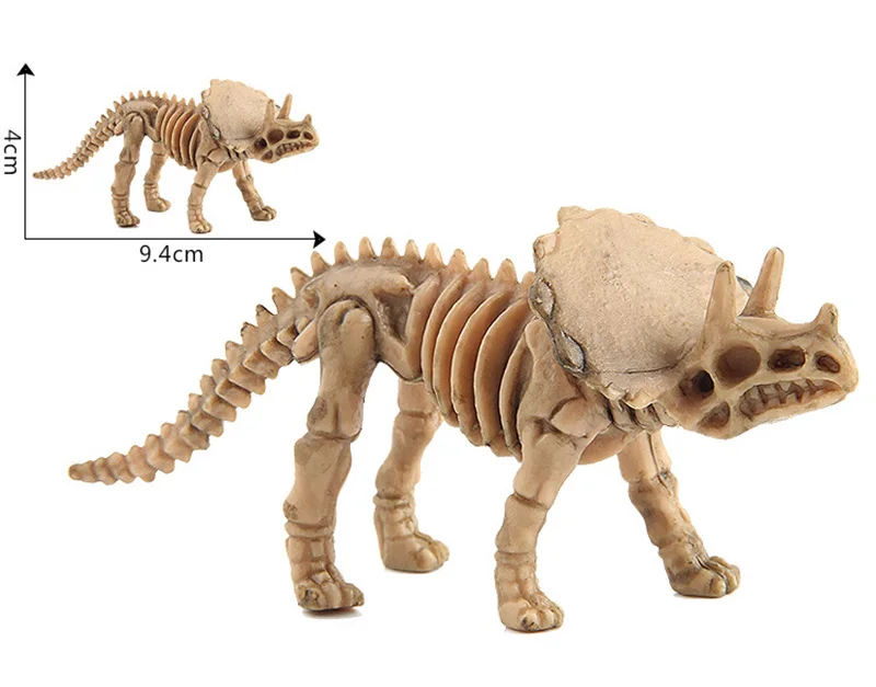 Novelty Assorted Dinosaur Fossil Skeleton Figures 12pcs Model Building Kits B6 