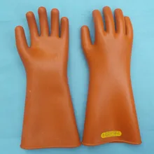 1 пара 25 кв изоляционные рабочие перчатки Электрические Изоляционные высоковольтные защитные перчатки