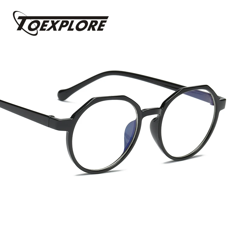 

TOEXPLORE Fashion Eyewear Frame Optical Men Women Classic Vintage Retro Brand Designer High Quality Anti Blue Light for Computer
