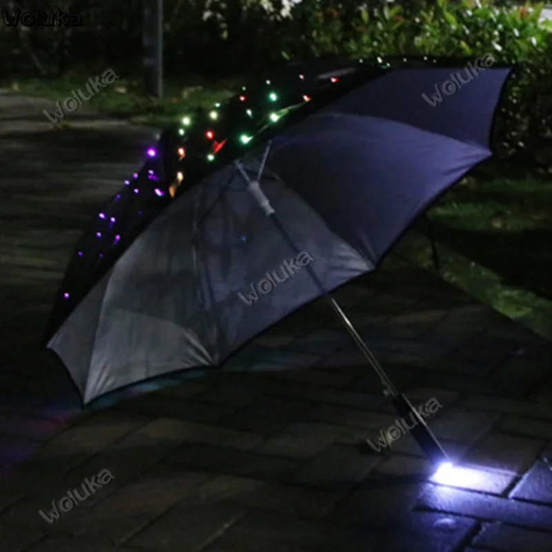 

LED luminous umbrella starry sky umbrella light sunscreen double flashlight umbrella stage CD50 W03