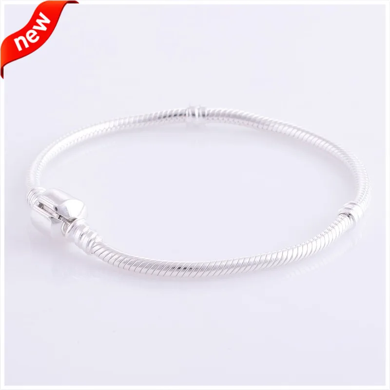 

CKK Bracelet 100% 925 Sterling Silver Barrel Clasp Bracelets Bangles Europe Jewelry Fashion Bracelets for Women Girl Femme Men