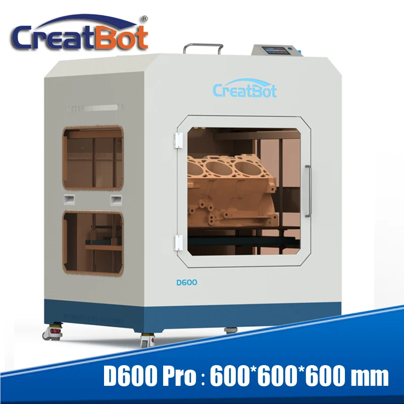 CreatBot D600 Pro large print size 600 600 600 dual extruder 3d metal printer high precision China industrial desktop 3d printer CreatBot D600 Pro large print size 600 600 600 dual extruder 3d metal printer high precision China industrial desktop 3d printer