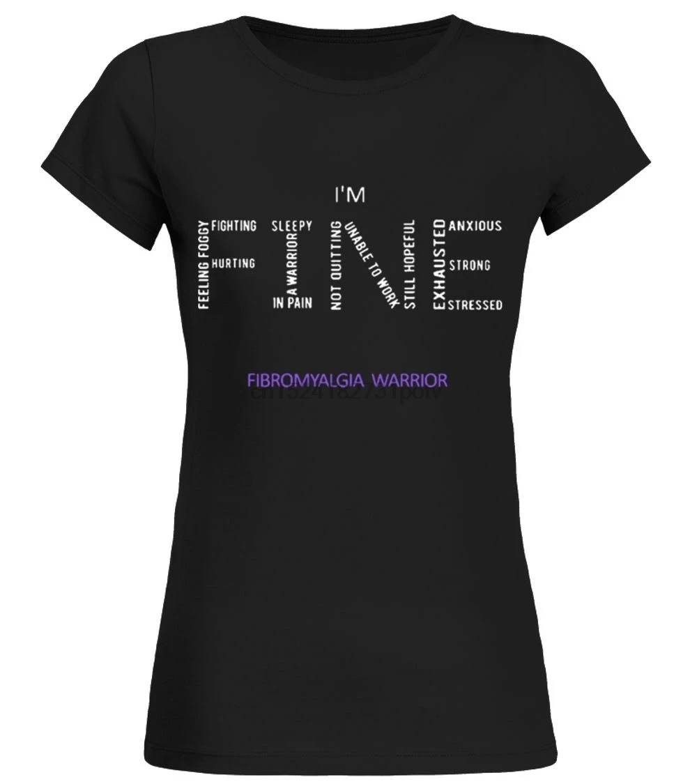 

Fibromyalgia - T-Shirt Round Neck Womens