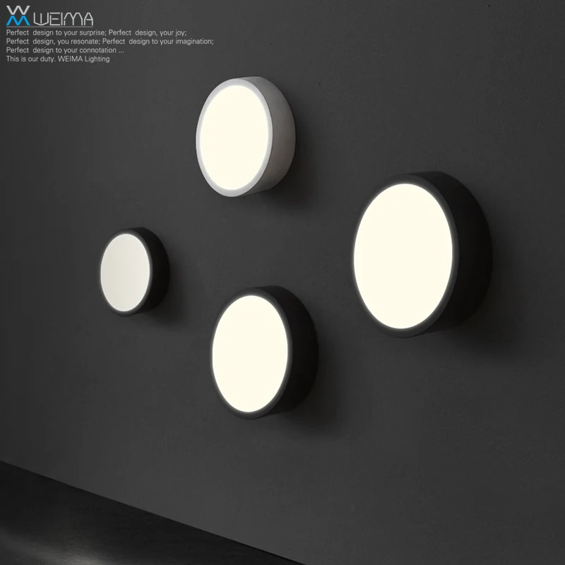 

Wilma personality LED living room bedroom modern minimalist art lamp wall lamp lighting balcony aisle lights round